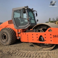 Compacteur vibrant à tambour unique HAMM 3625HT d'occasion, poids de travail 25 tonnes, marque allemande d'origine, compacteur de grande taille