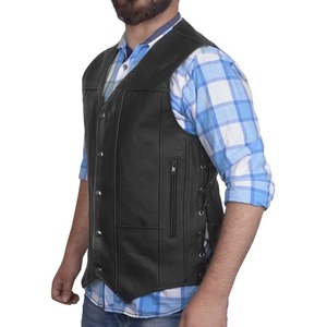 2025 hommes personnalisé de haute qualité en plein air hiver matelassé en cuir gilet respirant Style décontracté avec Logo personnalisé lavé techniques - Product Image 2