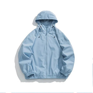 Chaqueta Cortavientos Impermeable de Lona para Exteriores con Cuello Alto para Hombre - Entrenamiento de Carrera de Invierno Hecho a Medida - Product Image 2