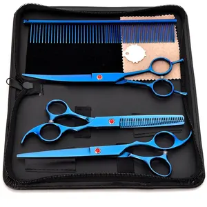 El paquete del juego de tijeras de peluquería incluye tijeras de peluquería, tijeras de adelgazamiento, maquinilla de afeitar y kit de peluquero de belleza - Product Image 3