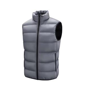 Veste d'hiver matelassée sans manches à fermeture éclair épaisse et solide avec logo personnalisé veste d'hiver confortable et respirante - Product Image 1