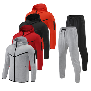 Vêtements de sport de fitness pour la salle de sport, survêtement technique en molleton pour hommes, ensemble deux pièces, survêtement de jogging pour hommes - Product Image 3