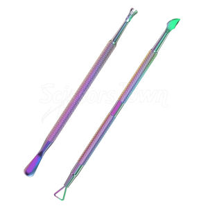 Ensemble d'outils de poussée de cuticule d'ongle de précision avec bords sûrs et poignée antidérapante pour le nettoyage des ongles en gel et la préparation des ongles - Product Image 1
