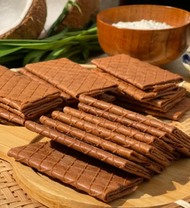 Fournisseur en gros de gaufrettes vietnamiennes, gaufrettes sandwich au cacahuète ou simples pour cafés, boulangeries et vente au détail - Product Image 3