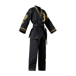 Nuevo diseño de uniforme de Taekwondo de secado rápido de talla grande antiarrugas Taekwondo traje de entrenamiento de artes marciales bajo MOQ - Product Image 1