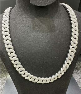 <b>VVS</b> Moissanite 925 Sterling Silver Tennis <b>Chain</b> 14MM 22inch Pendants & Charms - Product Image 1