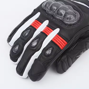 Guantes de moto de carreras personalizados al por mayor protección de fibra de carbono antideslizante con pantalla táctil impermeable guantes de montar transpirables - Product Image 2