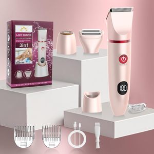 Afeitadora Eléctrica 3 en 1 para Mujer, Depiladora de Bikini Húmeda/Seca, Pantalla LCD, IPX7, Triple Cuchilla, Depilación Suave para el Cuerpo - Product Image 4