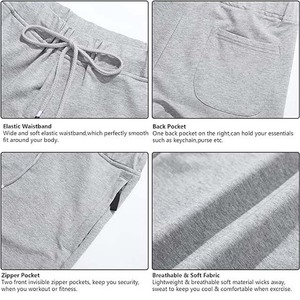 OEM Custom Logo Design <b>Men's</b> High Street Style Cotton Breathable Summer <b>Shorts</b> Solid Color <b>Elastic</b> <b>Waist</b> Jogging <b>Shorts</b> - Product Image 6