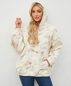 Nouveau Camo De Luxe Femmes Hoodies Haute Qualité Coton Polaire Acide Lavage Pull Lourd Streetwear Boxy Fit Hiver Automne - Product Image 2