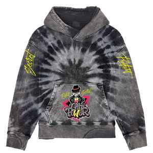 Sweat-shirts à capuche surdimensionnés en coton 100% avec logo personnalisé en gros, lavage à l'acide lourd, imprimés pour hommes - Product Image 2