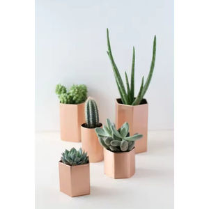 Jardinières en métal plaqué cuivre de la meilleure qualité Design moderne attrayant décor à la maison jardinière accessoires de jardin à un prix raisonnable - Product Image 6