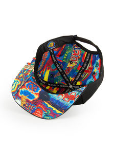 Gorra de béisbol deportiva de algodón 100%, sombrero de ala curvada de 5 paneles de alta calidad, característica impermeable, diseño impreso personalizado, MOQ bajo deportivo - Product Image 5
