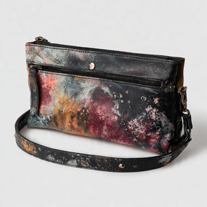 Mini bolsos de cuero por sublimación, bolso de cuero con tirantes cruzados para cuerpo y hombro, Mini bolsos de cuero con estampado OEM Unisex - Product Image 1