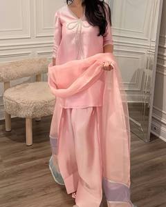 ชุดสูทสงคราม Farsi Salwar สุดพิเศษสำหรับ2025มีลูกปัดอยู่ในสี่สีที่สวยงาม - Product Image 2
