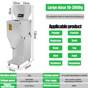 10-3000g hạt tự động đường gạo đậu phộng sữa bột bột điền máy hạt và bột trọng lượng và điền máy - Product Image 2