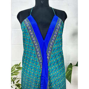 Robe maxi d'été en soie recyclée style bohème, paréo de plage magique, 1 pièce - Product Image 2