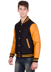 Chaqueta de Poliéster con Cierre para Hombre, Bombardero de Béisbol Universitario con Bolsillos y Botones, Novedad - Product Image 5