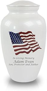 Exportador de calidad superior, marca personalizada, estilo americano, urna de recuerdo de aluminio y metal humano para adultos a buen precio - Product Image 3