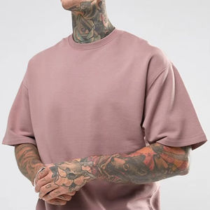 T-shirt Homme Col Rond Personnalisé avec Logo OEM, Coupe Oversize et Tissu Épais, Idéal pour le Sport et les Loisirs - Product Image 2