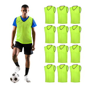 Chaleco de Fútbol para Entrenamiento, Reversible, de Malla, con Número y Logotipo del Equipo, para Hombres, Mujeres, Jóvenes y Niños - Product Image 1
