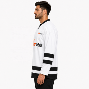 Camiseta de Hockey sobre Hielo Unisex para Práctica y Entrenamiento, Sublimada, Transpirable, Ecológica, Ligera, de Secado Rápido, con Tejido de Malla, Manga Larga - Product Image 3