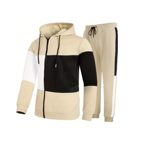 Conjunto Deportivo Informal Unisex de 2 Piezas para Otoño, Sudadera con Capucha de Manga Larga y Pantalones Deportivos, Transpirable, 100% Algodón, para Maternidad - Product Image 1