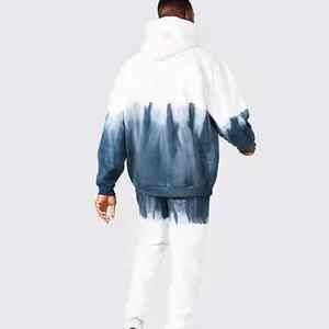 Chándal teñido con lazo antiarrugas para hombre, transpirable, cómodo, con capucha, con el mejor servicio OEM de fabricación, chándal teñido con lazo - Product Image 2