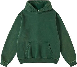 2026 Custom Oversized Zipper-Up Pullover <b>Hoodie</b> 100% Cotton <b>Fleece</b> Solid Puff Hooded Streetwear Winter Embroidered - Product Image 6