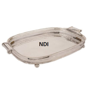 Bandeja de Metal de diseño hecho a mano, forma personalizada, vajilla de Metal, decoración de mesa, bandeja de servicio, cocina, Catering usado - Product Image 1