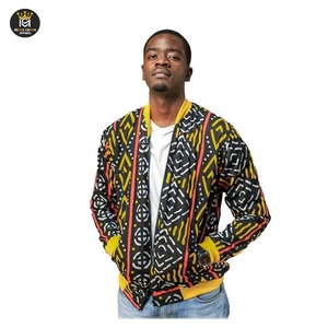 Chaqueta bomber para hombre, abrigo cortavientos personalizado, venta al por mayor, chaqueta bomber informal de invierno con cremallera de poliéster para hombre - Product Image 1