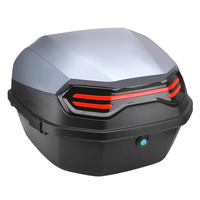 Boîte supérieure de coffre arrière universelle étanche pour motos nouvelle boîte de rangement ABS et de queue de bagage