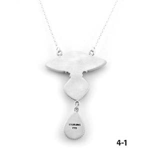 Collier géométrique multicolore en pierres du Sud-Ouest, fait main, avec turquoise, <span class=keywords><strong>topaze</strong></span>, améthyste et diamant taille princesse serti clos en argent sterling - Product Image 4
