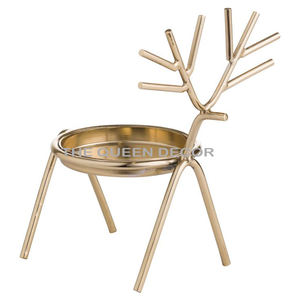 Luxury Style Star-<b>Topped</b> Golden <b>Christmas</b> <b>Tree</b> Shape Metal Candle Holder Tealight Candle Holder <b>Christmas</b> Blank Sublimation - Product Image 3