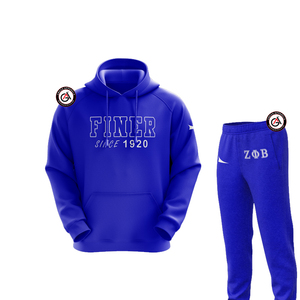 Zeta Phi Beta Sorority – survêtement en molleton brodé pour femmes | ZPB Sorority brodé pour dames, costume de Jogging personnalisé - Product Image 1