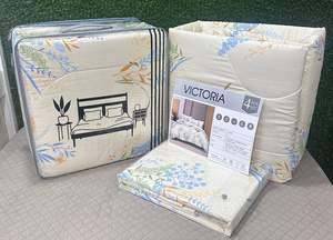 Ensemble de couette classique en microfibre pour lit Queen, ensemble de literie élégant avec des taies d'oreiller confortables pour toutes les saisons, essentiels pour la chambre à coucher - Product Image 2