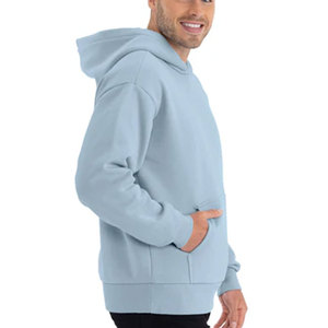 Casual Cotton Essentials Sudadera con capucha Pullover Manga larga Sudaderas con capucha para hombre con bolsillos Sudadera con capucha - Product Image 3