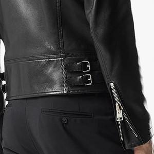 Veste en cuir de moto classique de conception personnalisée OEM 2025 vente chaude meilleur prix Style Streetwear mince pour hommes - Product Image 2