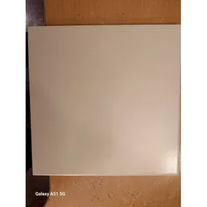 ¡1 pieza de azulejo de piso de cerámica blanca brillante 8 \ "X 8 \" superficie lisa pulida! Para dormitorio sala de estar hecho Italia uso interior - Product Image 1