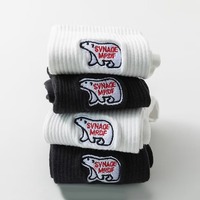Chaussettes d'équipage en coton brodé avec logo personnalisé Matériau réglable antibactérien respirant conçu JZVINA Vietnam Factory