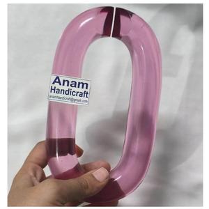 Adornos de Pared de Cadena Acrílica Modernos Personalizados, Hechos a Mano, Adornos Colgantes de Resina Modernos para Decoración del Hogar, Listos para el Festival Diwali - Product Image 1