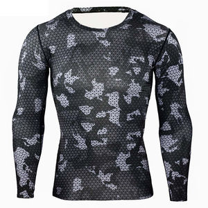 Professionnel de haute qualité Logo personnalisé MMA Compression serré à manches complètes Rash Guard nouveau Style Rash Guard Service OEM - Product Image 3