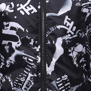 Chaqueta Bomber Unisex Casual de Calle, Estilo Hip Hop, Ajustada, Ecológica, Impermeable, 100% Poliéster, Primavera Otoño, Nueva con Cremallera - Product Image 6