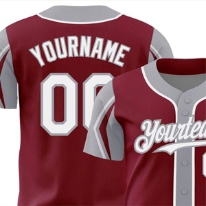 Maillots de baseball personnalisés de qualité supérieure vêtements de sport respirants logos brodés de couleurs graphiques entièrement personnalisables pour les équipes compétitives - Product Image 6
