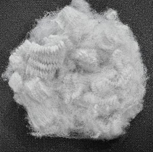 100% fibre discontinue de polyester de matériel de ouate ignifuge de qualité supérieure recyclée dans un style solide pour le remplissage - Product Image 1