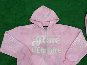 Sweat à capuche surdimensionné pour homme, hiver, effet usé, double fermeture éclair, personnalisé, uni, teinture unie, imprimé à l'écran, streetwear, 100% coton, haute qualité - Product Image 4