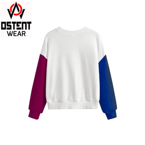 Sudadera térmica de peso pesado para hombre hecha a medida al por mayor 100% algodón de gran tamaño ajuste hombro caído bordado Logo grueso en blanco - Product Image 3