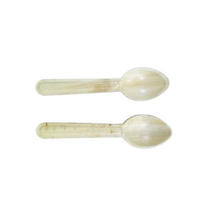 Fabricant indien de couverts jetables écologiques biodégradables en feuille de palmier cuillères en papier pour les fêtes voyage prix de gros - Product Image 5