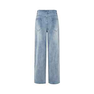 Customized Logo <b>Women's</b> Solid Color And High <b>Waist</b> Flared <b>Jeans</b> Denim <b>Women</b> Pants For Ladies <b>Women's</b> <b>Jeans</b> - Product Image 2