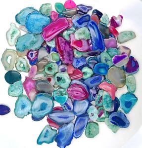 Agate Druzy Slice pierres naturelles cabochons taille de mélange de forme sans perte de cristal de guérison spécimens minéraux - Product Image 3